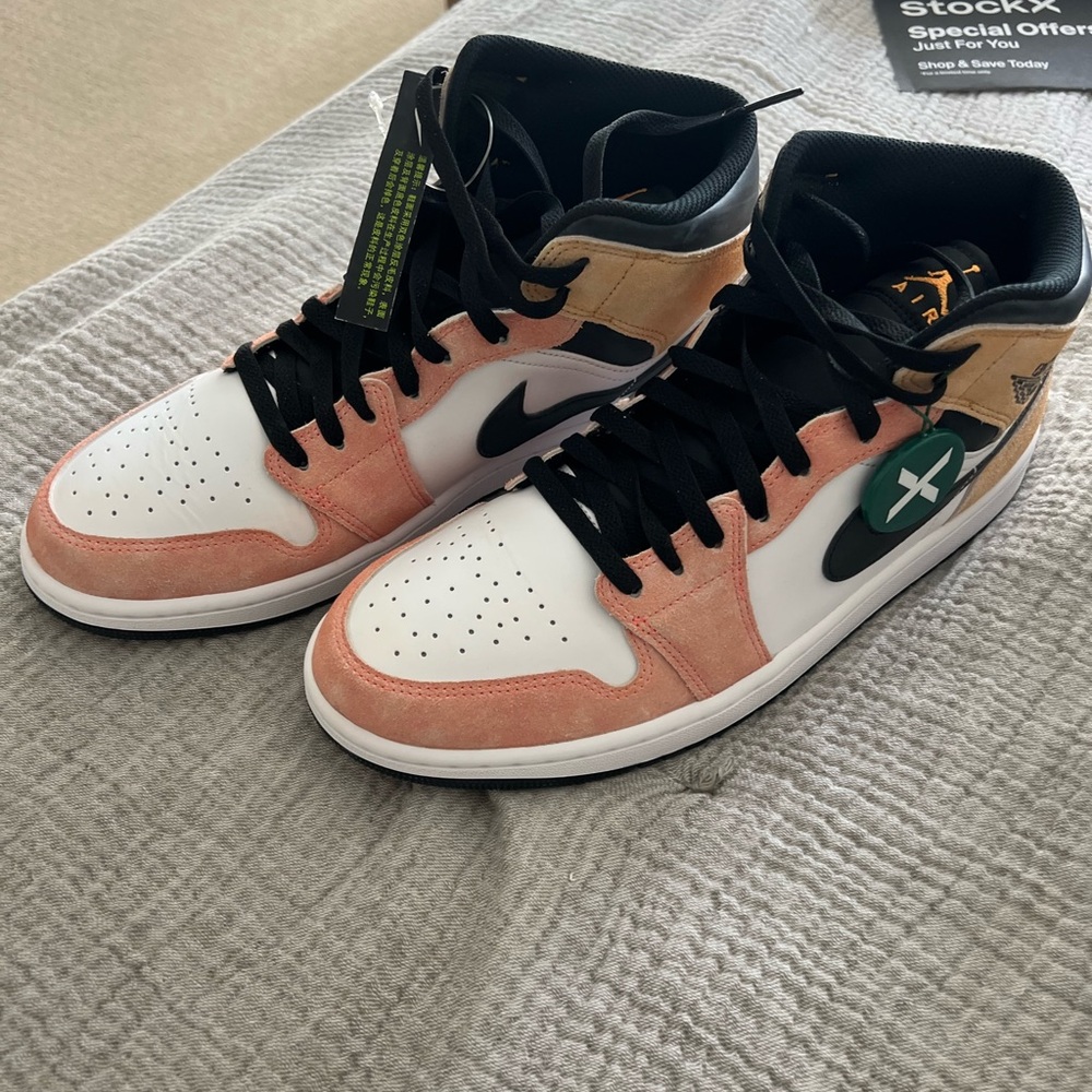 Jordan Black and White High-Top Sneakers